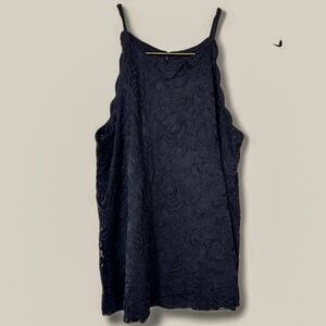 Fortune + Ivy Black Lace Tank‎ Top – Size M